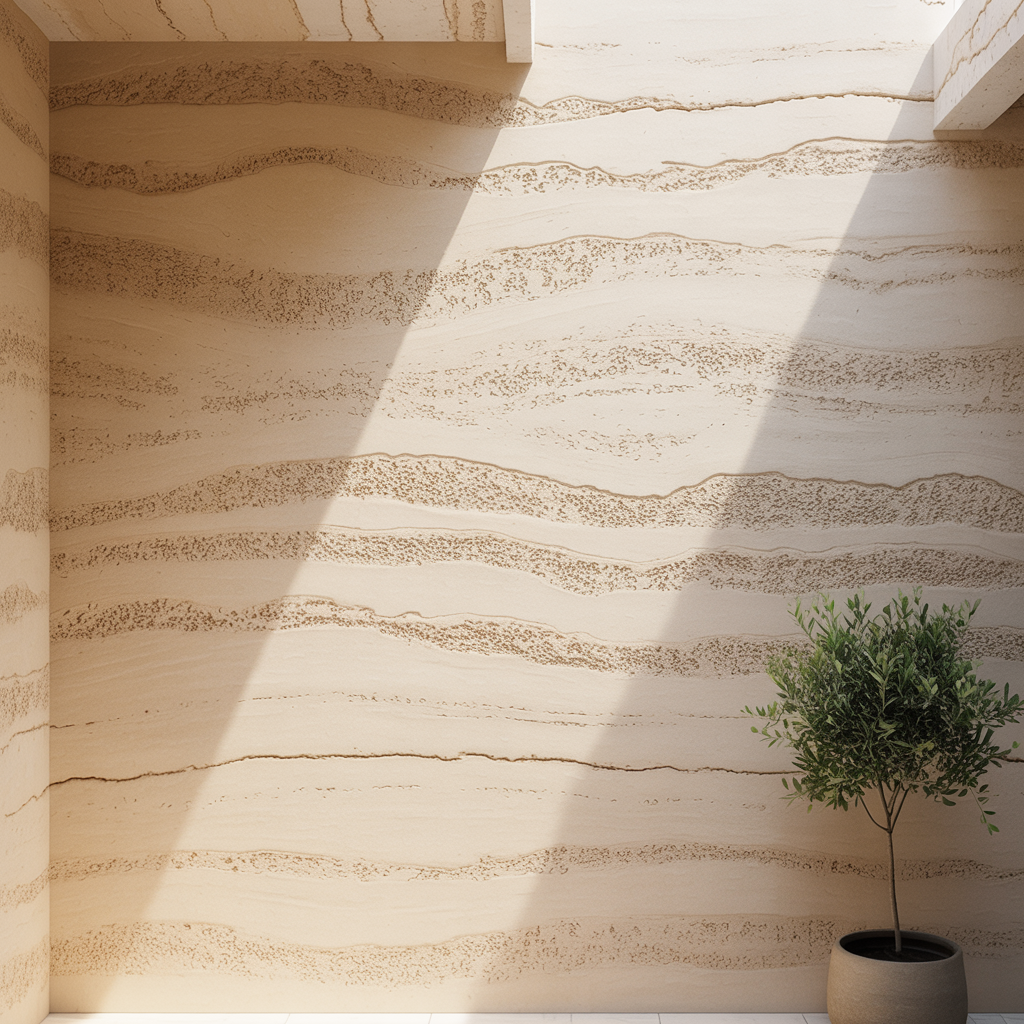Travertin stucco